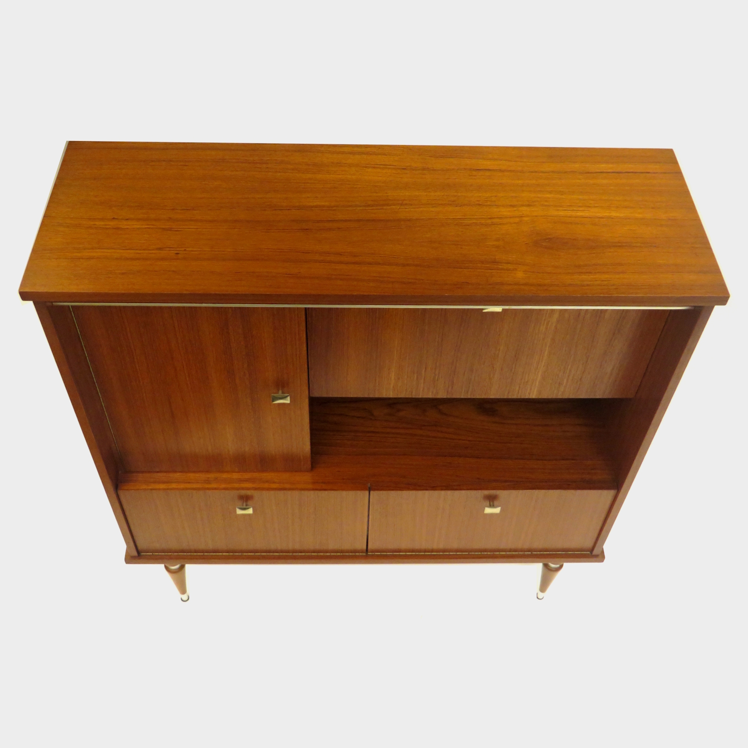 Vintage mid century boekenkast highboard dressoir Vintage mid century boekenkast highboard dressoir