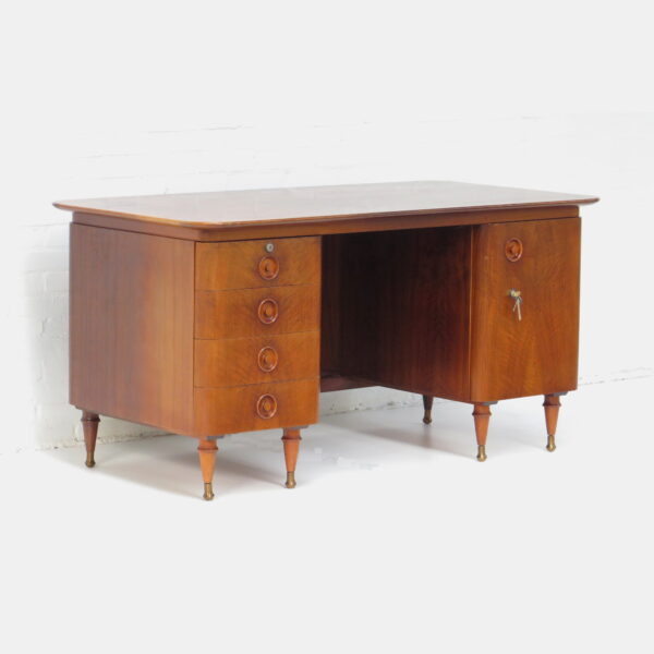 Mid Century Art Deco Style Walnut, Art Deco Style Writing Desk