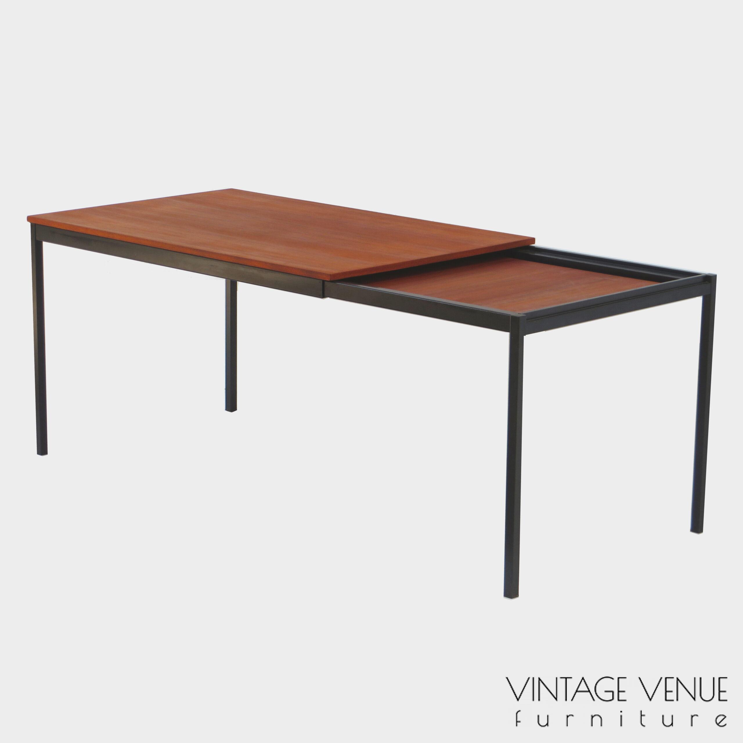 Large extendable dining table made of teak by Cees Braakman for Pastoe in the 1960s / Large extendable dining table made of teak designed by Cees Braakman for Pastoe 1960s