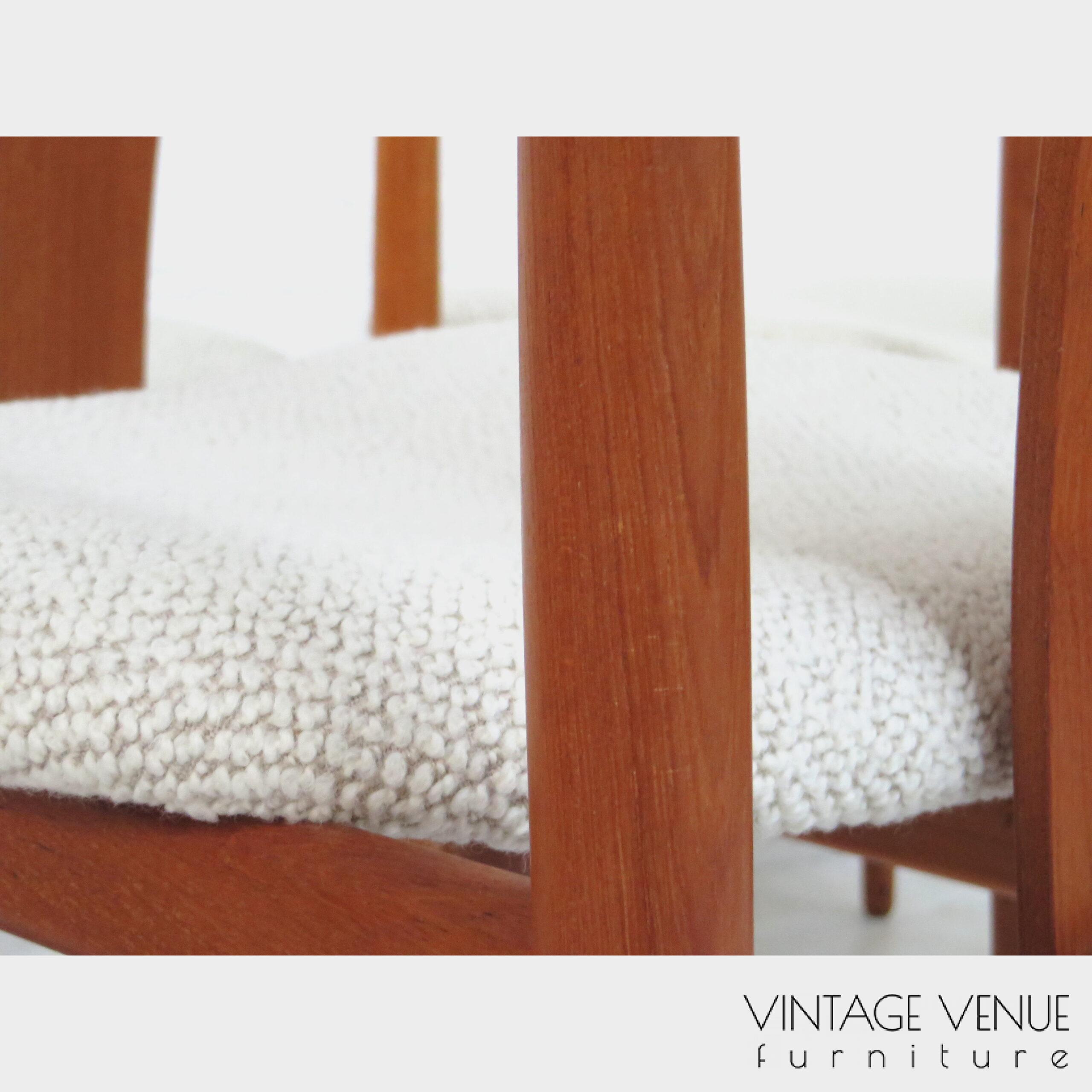 6 Vintage teakhouten Deens design eetkamerstoelen van Henning Sørensen uit de jaren '60 Set of 6 vintage mid century Danish design chairs by Henning Sørensen 1960s 6 Vintage teakhouten Deens design eetkamerstoelen van Henning Sørensen uit de jaren '60 Set of 6 vintage mid century Danish design chairs by Henning Sørensen 1960s