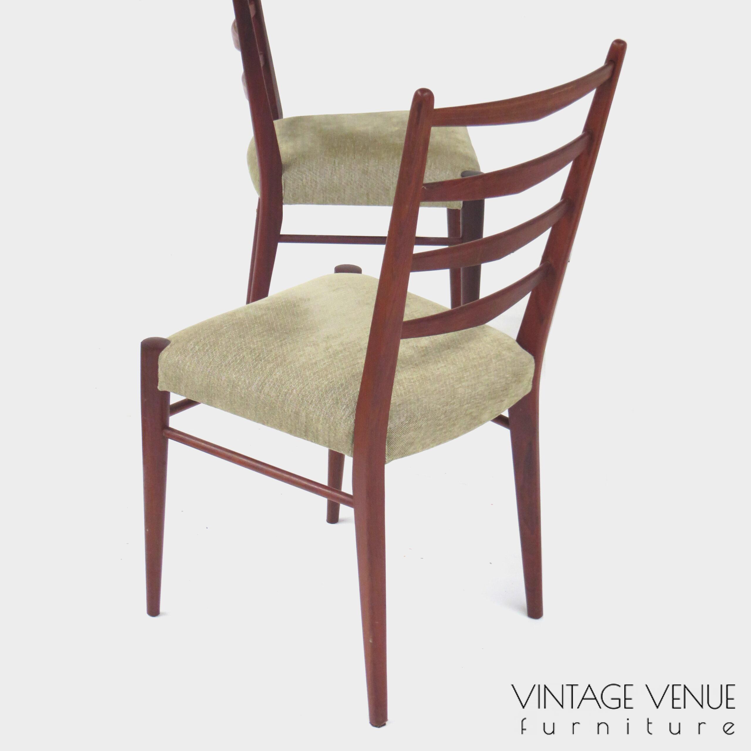 Set of 5 original mid century retro teak dining chairs, model ST09 designed by Cees Braakman for Pastoe, 1960s / 5x vintage retro chairs model ST09 design by Cees Braakman / Pastoe 1950s '60s '70s