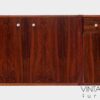 Vintage hangend dressoir / zwevend tv meubel / boekenkast wandsysteem / wandmeubel van rosewood palissander